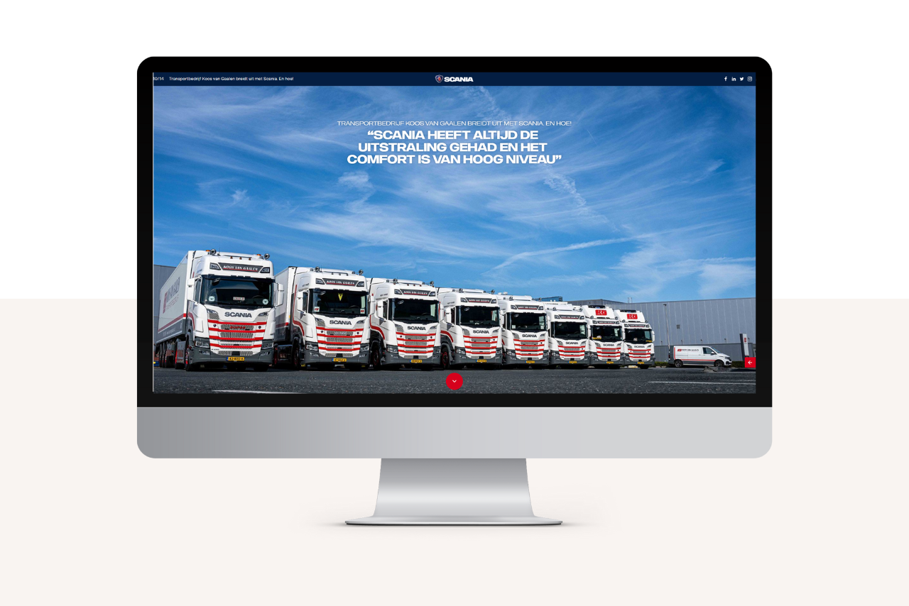 Transportbedrijf Koos van Gaalen breidt uit met Scania. En hoe!